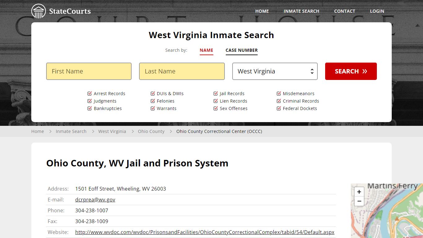 Ohio County, WV Jail and Prison System - State Courts